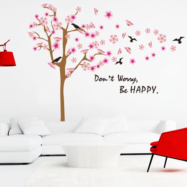  Wall Decal Decorative Wall Stickers - Words & Quotes Wall Stickers Animals Romance Fashion Shapes Florals Words & Quotes Cartoon Botanical