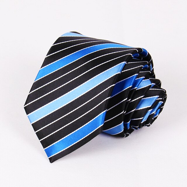  Krawaty - Pasiasty ( Niebieski , Poliester )