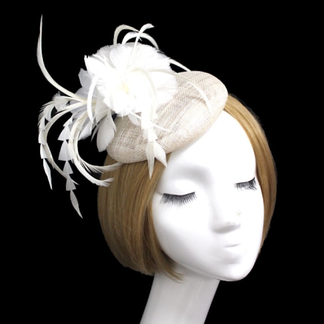  Γυναικείο Φτερό Δίχτυ Headpiece-Γάμος Ειδική Περίσταση Διακοσμητικά Κεφαλής Λουλούδια 1 Τεμάχιο