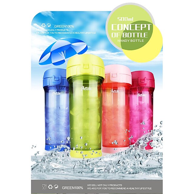  Бутылки для воды Велосипедный спорт / Велоспорт Нержавеющая сталь Зеленый / Синий / Розовый