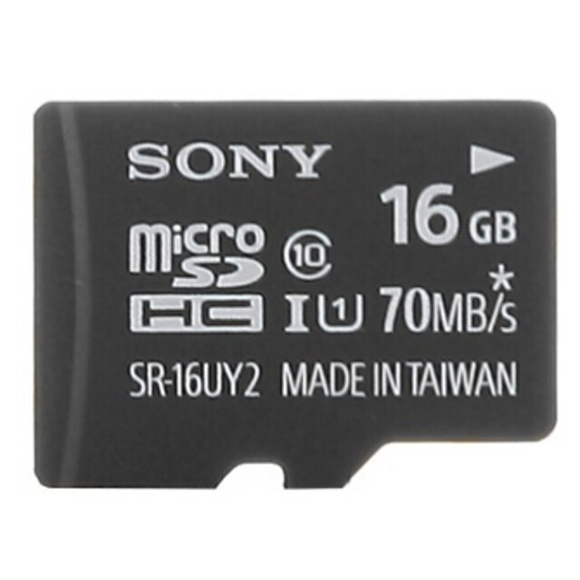 αρχική sony 16GB TF (microSDHC) UHS-1 (class10) 70m / s κάρτα μνήμης flash υψηλής ταχύτητας γνήσια