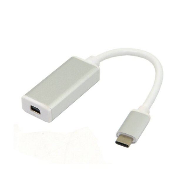 USB-c USB 3.1 typu c Mini DisplayPort dp kabel przejściówka HDTV 1080p ze srebrnym przypadku za 2016 nowego 12 calowego MacBooka