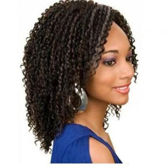  en stock 10-30inch crépus bouclés avec de la dentelle de cheveux de bébé devant perruques 100% brésiliens vierges u de cheveux humains