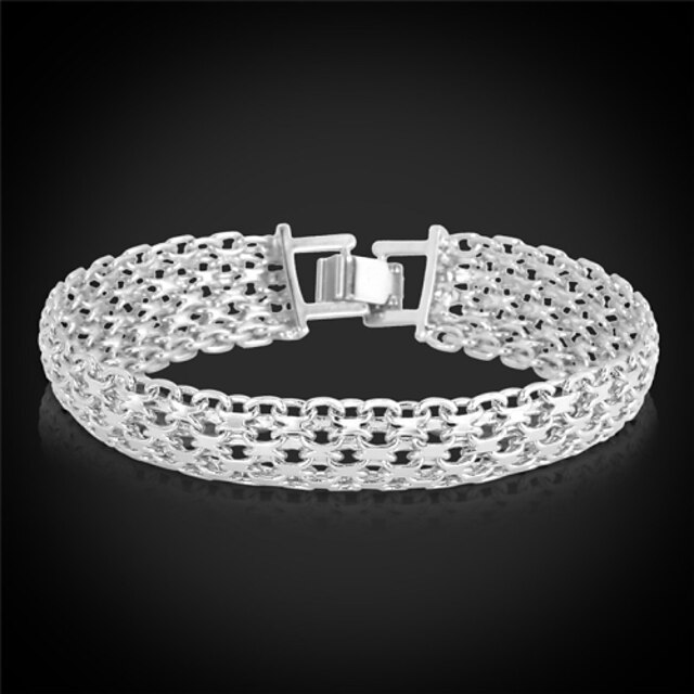  Mulheres Pulseiras em Correntes e Ligações Pulseira Chunky Fashion Pedaço de Platina Pulseira de jóias Dourado Para Presentes de Natal Casamento Festa Ocasião Especial Aniversário Presente