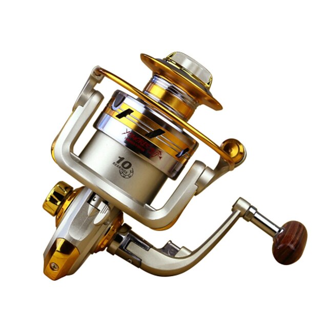  Fishing Reel Spinning Reel 5.5:1 Gear Ratio+10 Ball Bearings Left-handed Sea Fishing / Fly Fishing / Bait Casting - EF5000 / Ice Fishing / Jigging Fishing / Freshwater Fishing / Carp Fishing