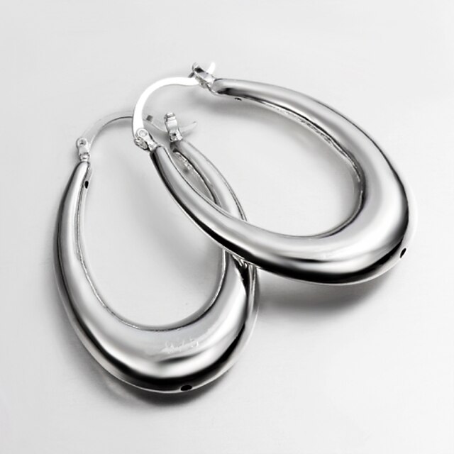  2015 New Design Italy Style Silver Plated Africa Design Hoop Earrings Fine Statement Jewelry for Women