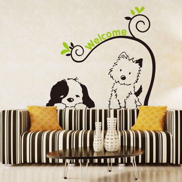  Decorative Wall Stickers - Plane Wall Stickers Animals / Romance / Fashion Living Room / Bedroom / Bathroom / Washable / Removable