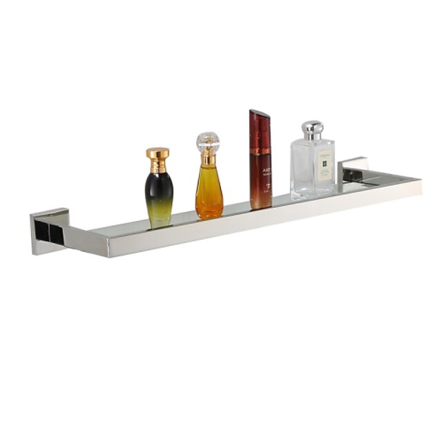  Bathroom Shelf Contemporary Stainless Steel 1 pc - Hotel bath