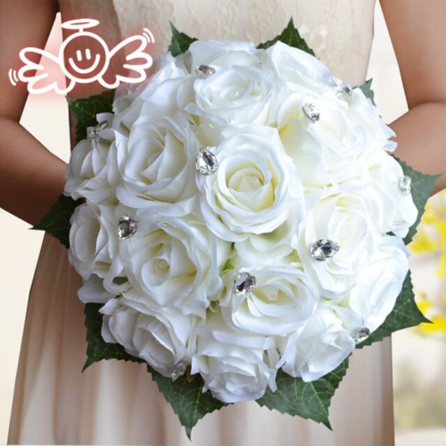  Wedding Flowers Bouquets Wedding Polyester / Foam / Satin 10.63