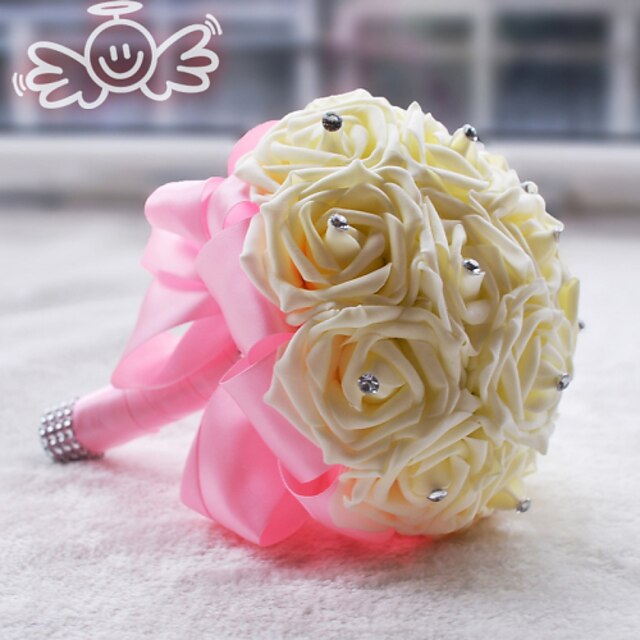  Wedding Flowers Bouquets Wedding Polyester / Foam / Satin 7.87