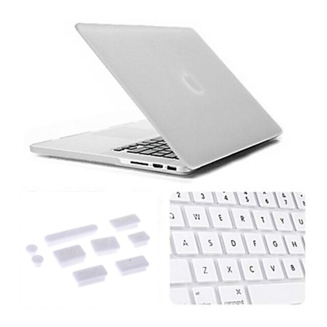  MacBook Etui / Kombineret beskyttelse Transparent / Ensfarvet Plast for MacBook Pro 13
