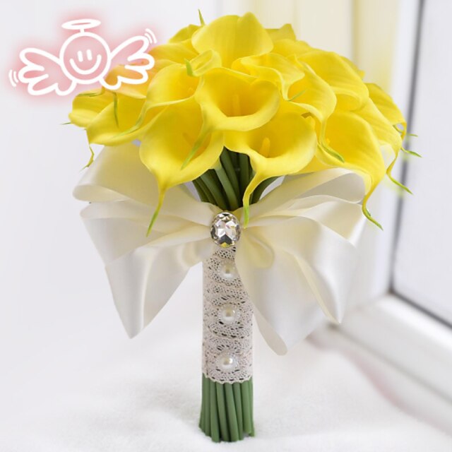 Fleurs de mariage Bouquets Mariage Polyester / Mousse / Satin 30cm