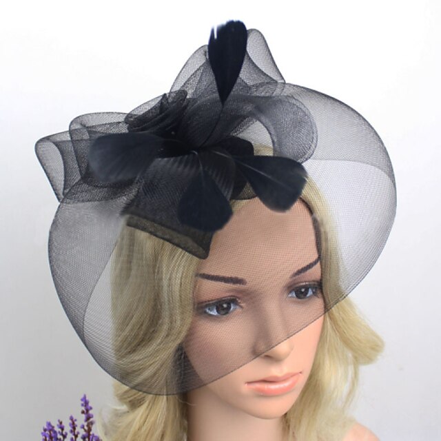  Women Net Western Style Birdcage Veils With Wedding/Party Headpiece(More Colors)