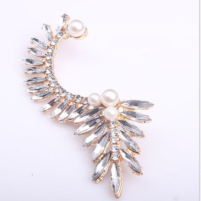  Earring Ear Cuffs Jewelry Women Alloy 2pcs Silver