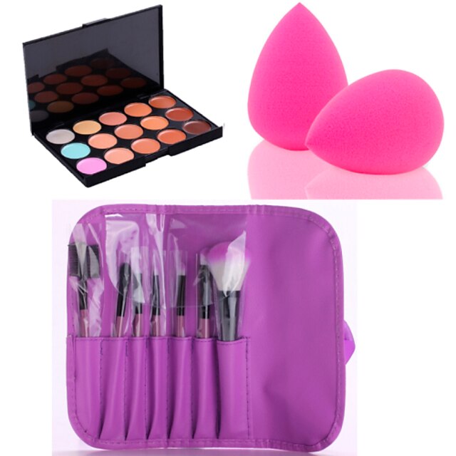  15 Colors Concealer / Contour Makeup Brushes Powder Puff Long Lasting / Concealer / makeup tools Face Makeup Cosmetic