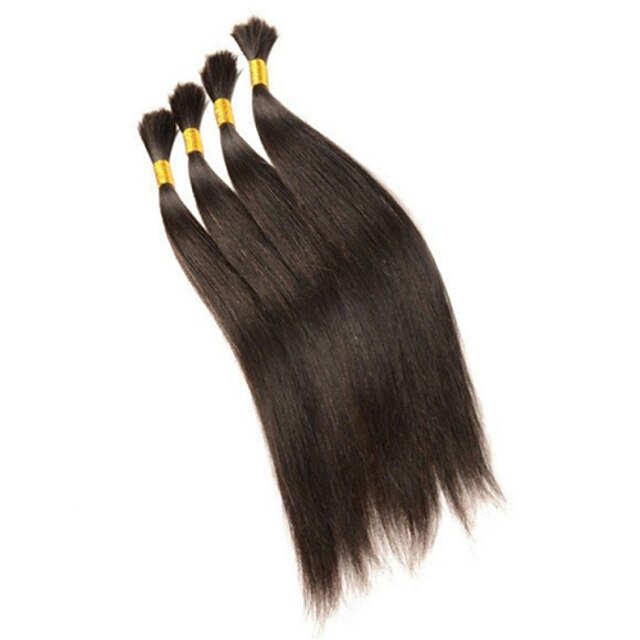  Natural Color Hair Weaves Indian Texture Straight 3 Pieces hair weaves