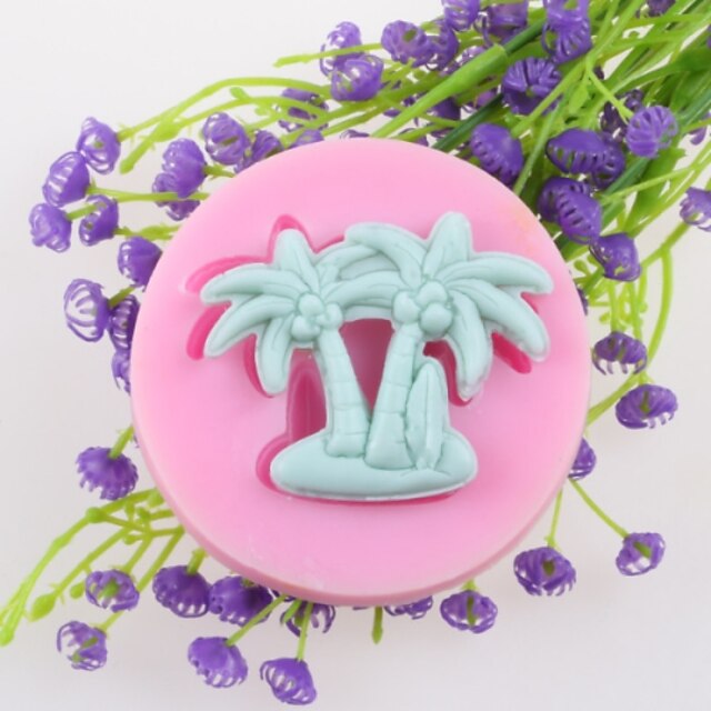  kokosová palma fondant dort čokoládový silikonové formy, dekorace nástroje Pečení