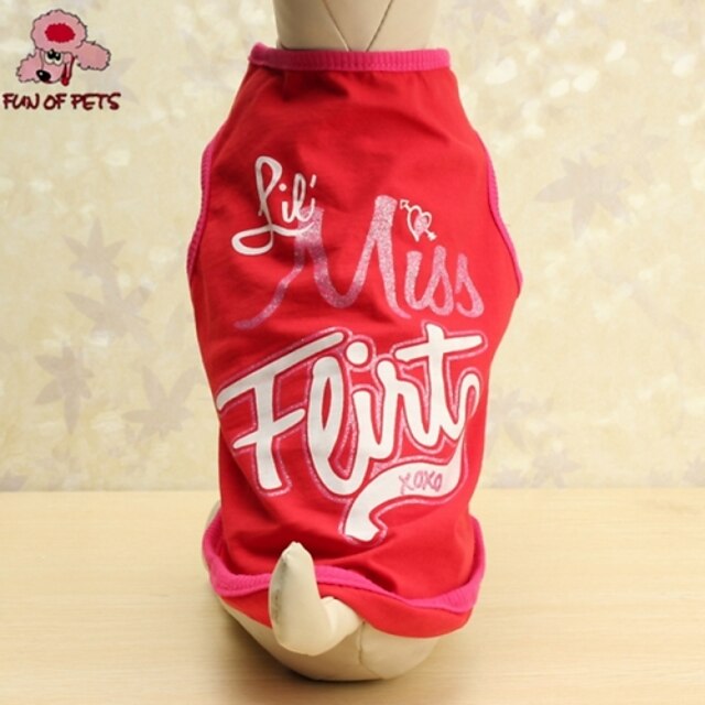  Cat Dog Shirt / T-Shirt Dog Clothes Cosplay Wedding Letter & Number Purple Red Costume For Pets