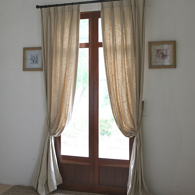  cortinas eco-friendly feitas prontas drapeja dois painéis para a sala de visitas