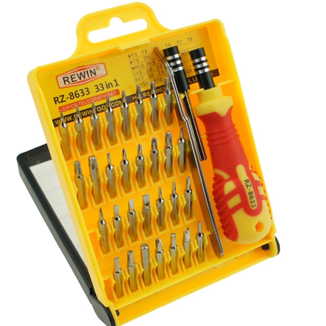  precisão 33pcs ferramenta rewin® chave de fenda eletrônica conjunto de ferramentas conjunto de mão