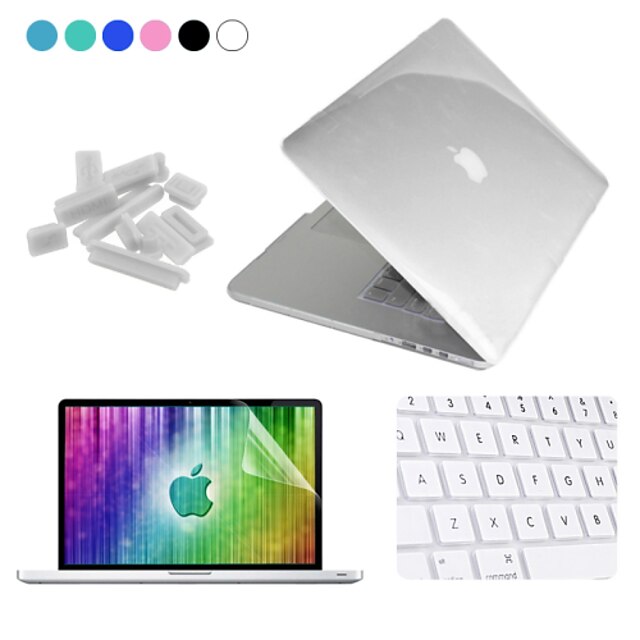  MacBook Case / Combined Protection Transparent / Solid Colored Plastic for MacBook Pro 15-inch with Retina display