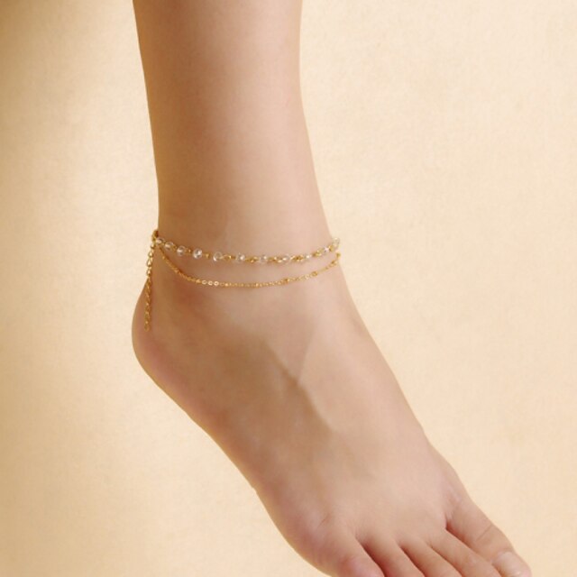  Women's Anklet Alloy Vintage Cute Party Work Casual Screen Color Jewelry For