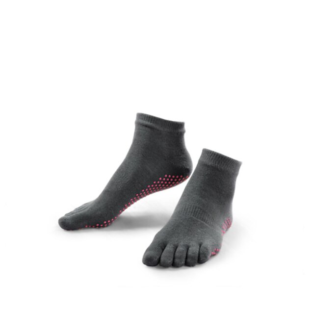  Dame / Herre Sokker Tå Sokker / Anti-skli sokker Yoga & Danse Sko Anti-Sklining