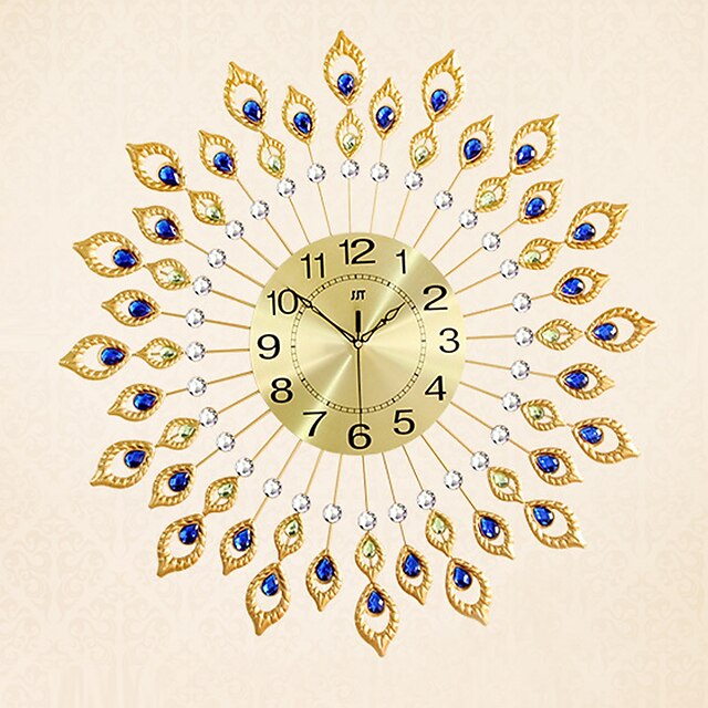  Modern Style Fashion Creative Tuba Diamond with Iron Mute Wall Clock