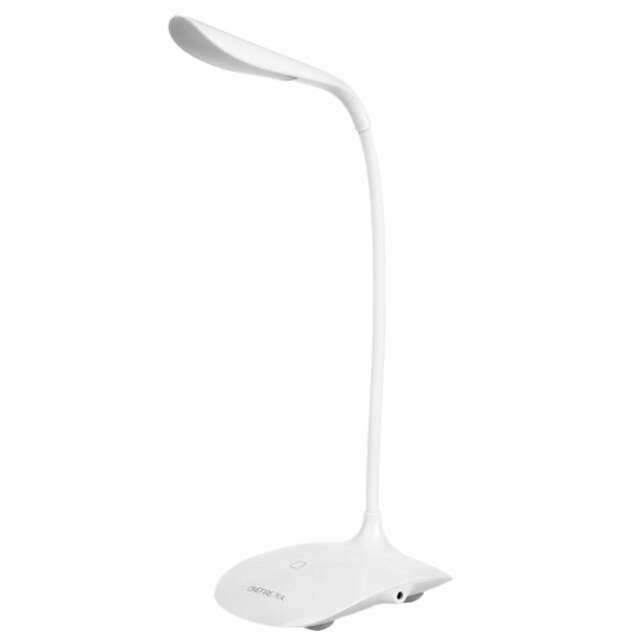  col de cygne flexible 360 ​​degrés commande tactile réglable 14-conduit lampe de bureau - blanc