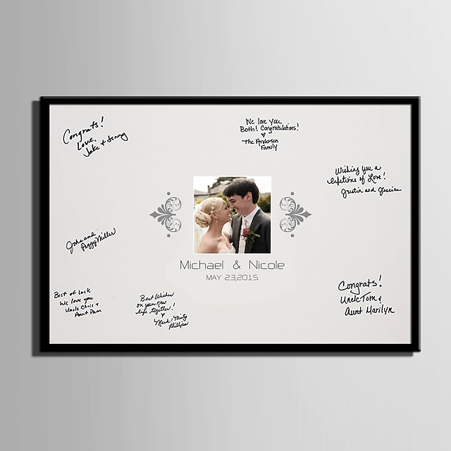  Signatur Rahmen & Platten Papier Garten / Hochzeit Mit Muster Hochzeitsaccessoires