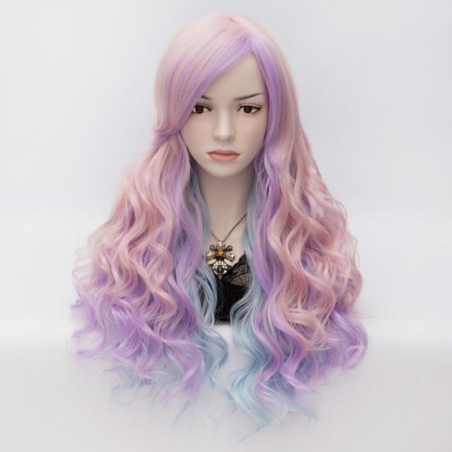  Synthetic Hair Wigs Wavy Capless Carnival Wig Halloween Wig