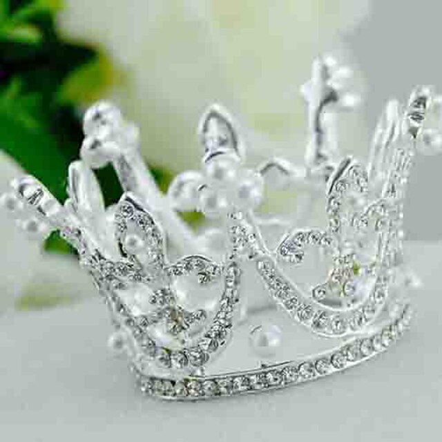  Imitert Perle / Strass / Legering Tiaras med 1 Bryllup Hodeplagg