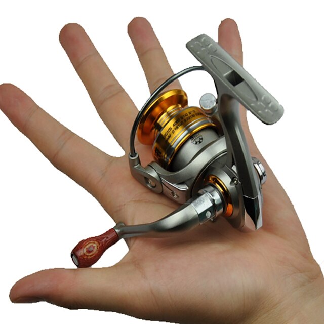  Fishing Reel Spinning Reel 5.2:1 Gear Ratio+5 Ball Bearings Hand Orientation Exchangable Sea Fishing / General Fishing / Trolling & Boat Fishing - DF-1500
