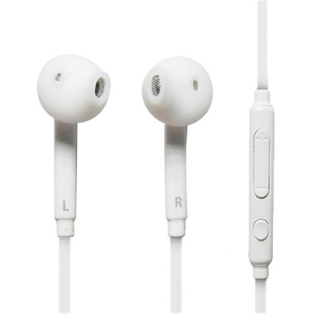  3,5 mm kablet in-ear øretelefon kablet mobiltelefon med mikrofon med lydstyrkekontrol