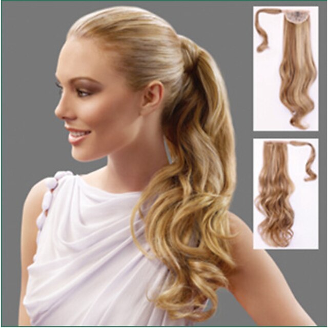  Clip In Ponytails Synthetic Hair Hair Piece Hair Extension Body Wave