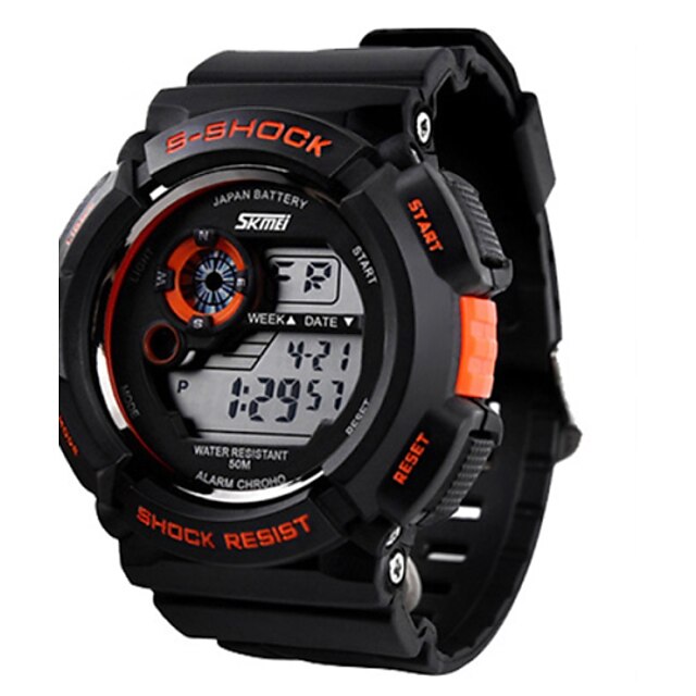  SKMEI® Men's Sporty Watch Digital LCD Display Calendar/Chronograph/Alarm/Water Resistant Cool Watch Unique Watch Fashion Watch