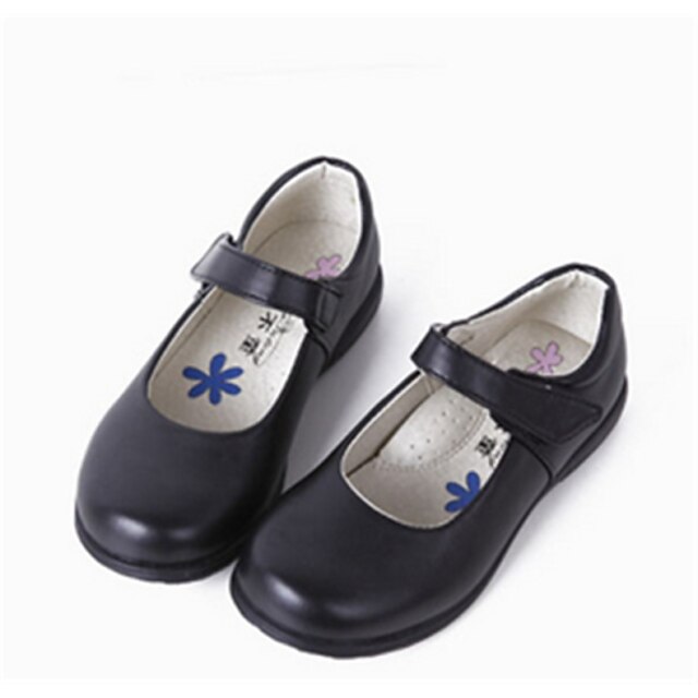  Girls' Shoes Leatherette Fall Flats for Black / Rubber