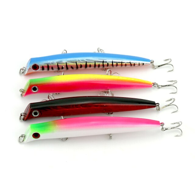  6 pcs Popper leurres de pêche Popper Flottant Bass Truite Brochet Pêche en mer Pêche d'eau douce Pêche de la perche Plastique dur