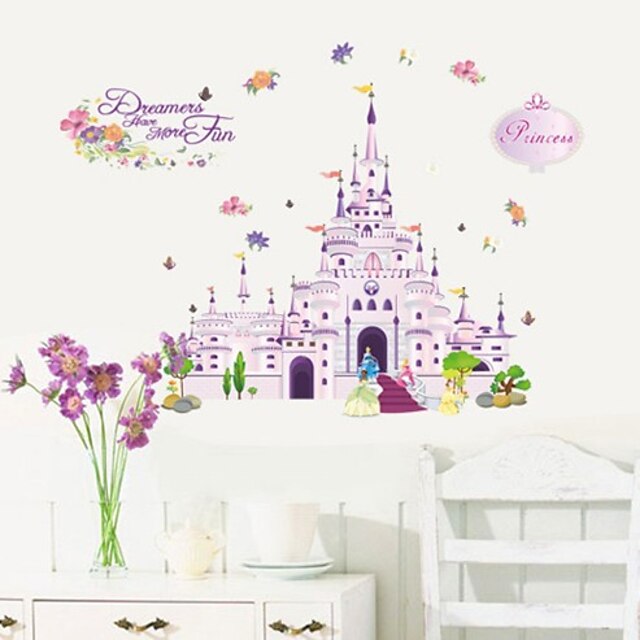  Disney παιδιά κάστρο δωματίου αυτοκόλλητα τοίχου