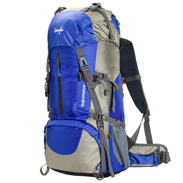  60 L Hiking Backpack Rucksack Multifunctional Waterproof Rain Waterproof Wear Resistance Outdoor Camping / Hiking Climbing Terylene Mesh Nylon Black Red Light Green / Yes