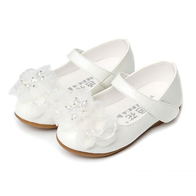  Fille Ballerines Confort Halloween Noël Similicuir Polyuréthane Petits enfants (4-7 ans) Mariage Décontracté Habillé Noeud Fleur Scotch Magique Noir Blanc Rose Printemps Automne / Soirée & Evénement