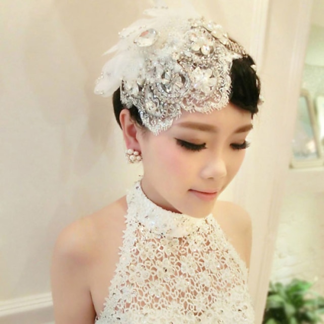  Acrylic Barrette with 1 Wedding / Special Occasion Headpiece