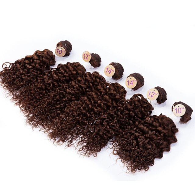  Brasilianisches Haar Kinky Curly Curly Webart 8A Echthaar Vorgefärbten Haargewebe Menschliches Haar Webarten Haarverlängerungen / Kinky-Curly