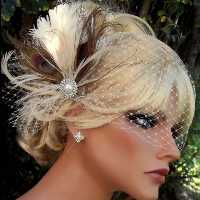  En Plumes Accessoires pour cheveux Plume Perruques Accessoires Femme pcs 6-10cm cm