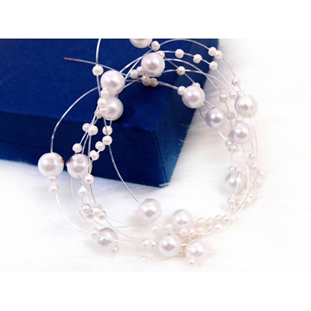  Imitation Pearl Head Chain with 1 Wedding / Special Occasion Headpiece