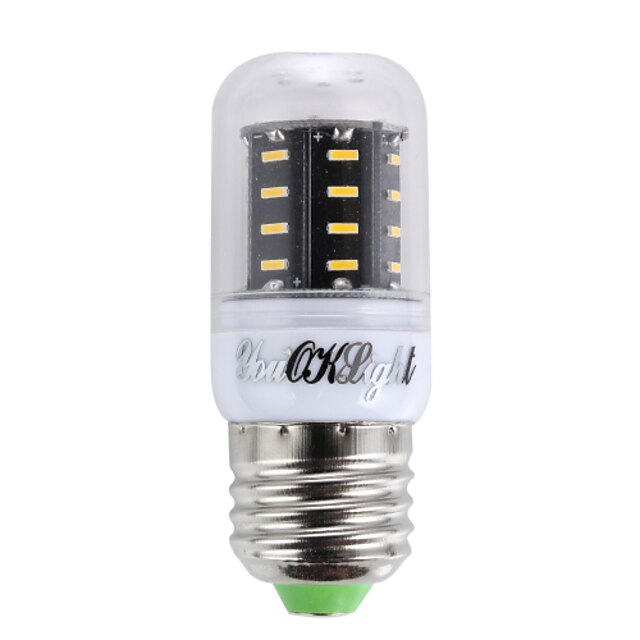  YouOKLight 300 lm E14 / E26 / E27 LED лампы типа Корн T 36 Светодиодные бусины SMD 4014 Декоративная Тёплый белый / Холодный белый 220-240 V / 110-130 V / 1 шт. / RoHs