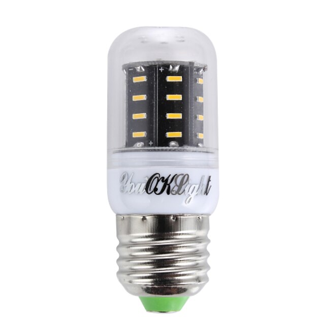  YouOKLight 300 lm E14 / E26 / E27 LED Corn Lights T 36 LED Beads SMD 4014 Decorative Warm White / Cold White 220-240 V / 110-130 V / 1 pc / RoHS