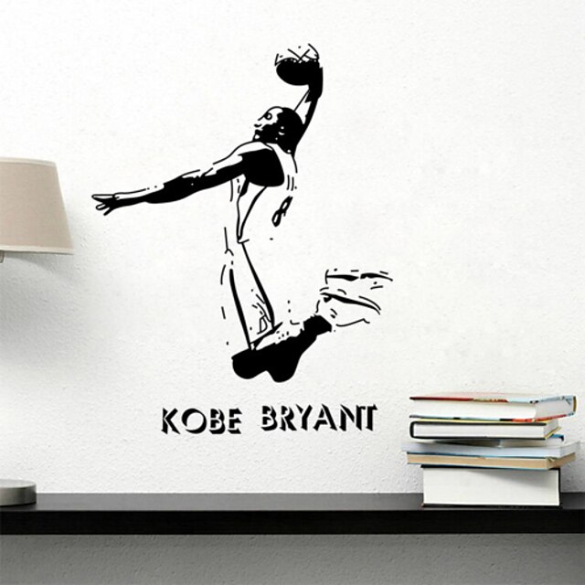  Wall Stickers Wall Decals Style Sports Celebrity Kobe PVC Wall Stickers