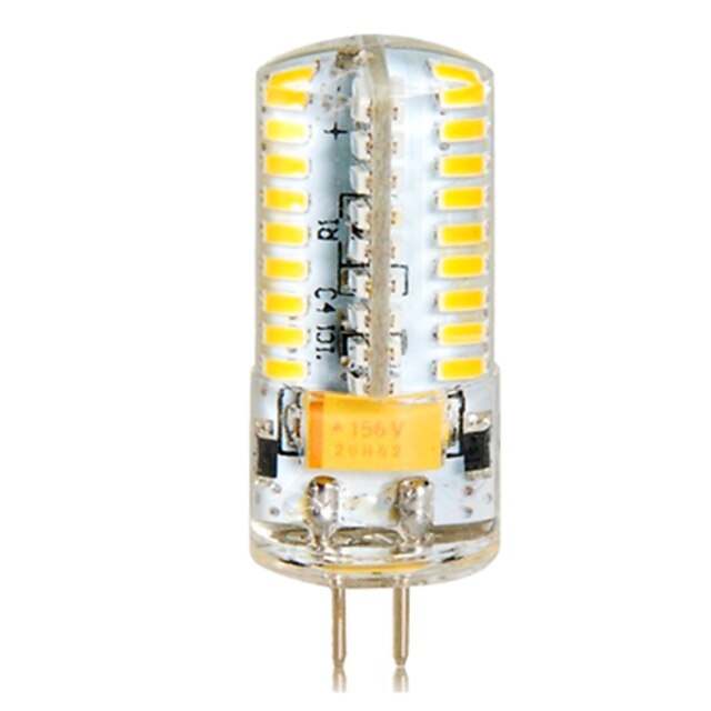  1шт 6.5 W LED лампы типа Корн 650 lm G4 T 72 Светодиодные бусины SMD 3014 Тёплый белый Холодный белый 12 V 24 V / 1 шт. / RoHs