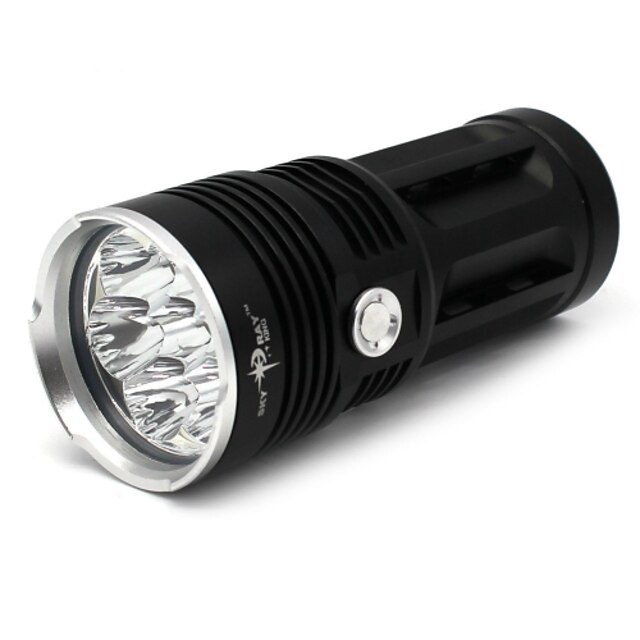  Lanternas LED Carregador de Bateria Impermeável Recarregável 11000 lm LED LED 7 Emissores 3 4.0 Modo Iluminação Impermeável Zoomable Recarregável Superfície Antiderrapante Bolso Campismo / Escursão